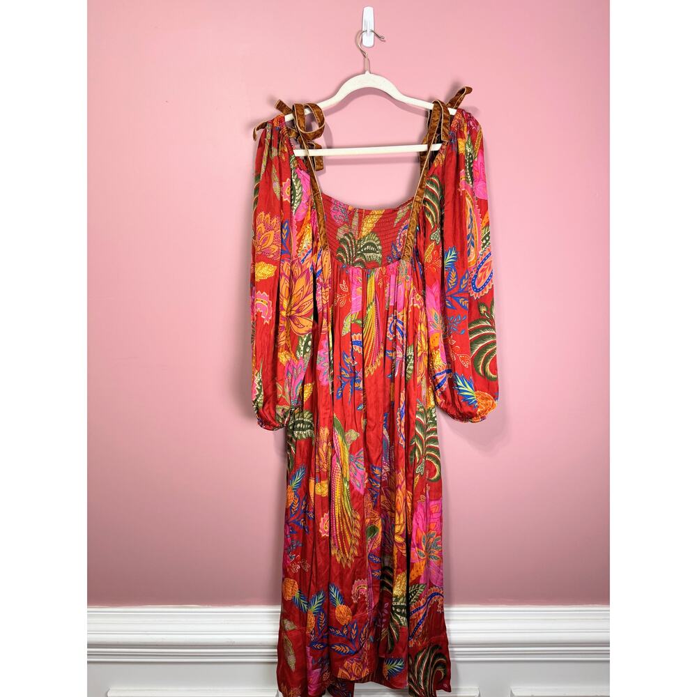 Farm Rio Mystic Bush Midi Dress Size Large - Picture 8 of 9